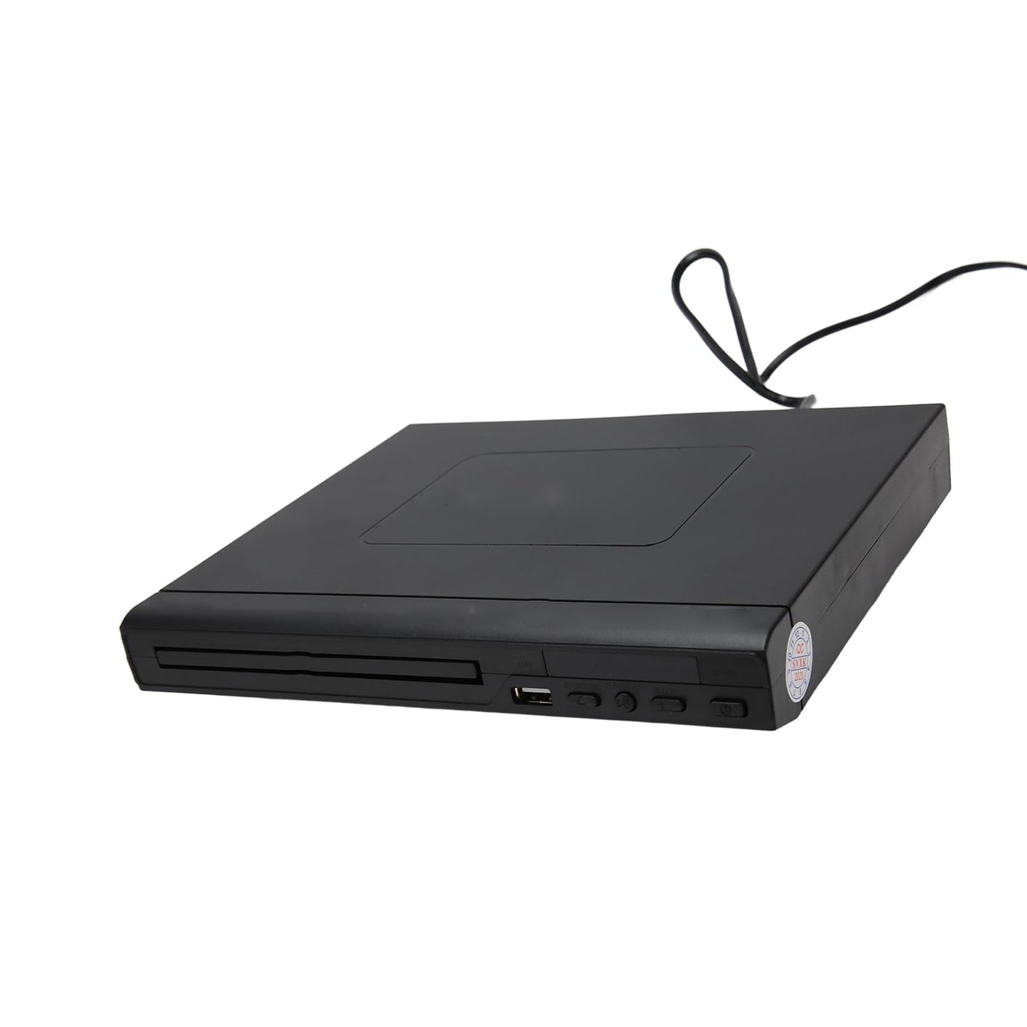 BAOK Reproductor de CD DVD, Interfaz USB 2.0 Plug and Play Mini Reproductor de DVD 110‑240V para el Hogar para TV (Enchufe de EE. UU.)