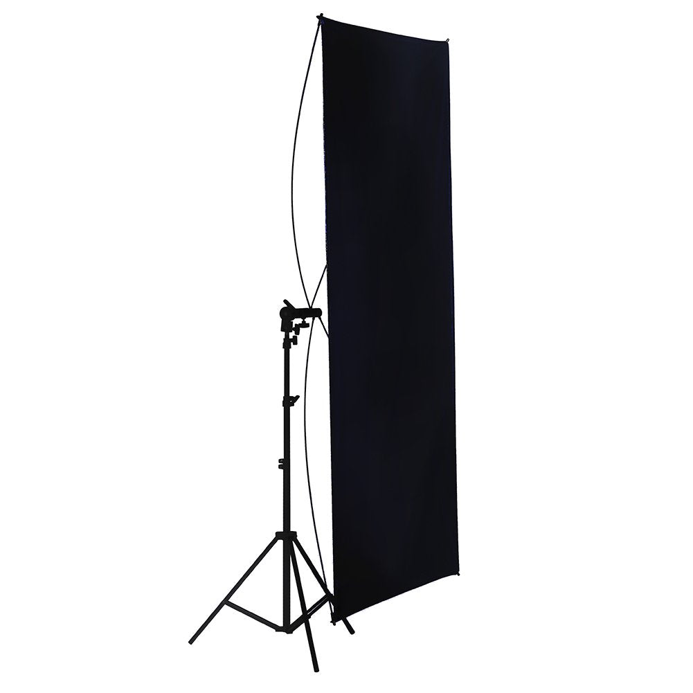 Neewer Reflector de 90x180 Centímetros Foto Estudio Dorado/Plata y Negro/Blanco Panel Plano Ligero con Soporte Bracket de 360 Degrados Giratorio y Funda