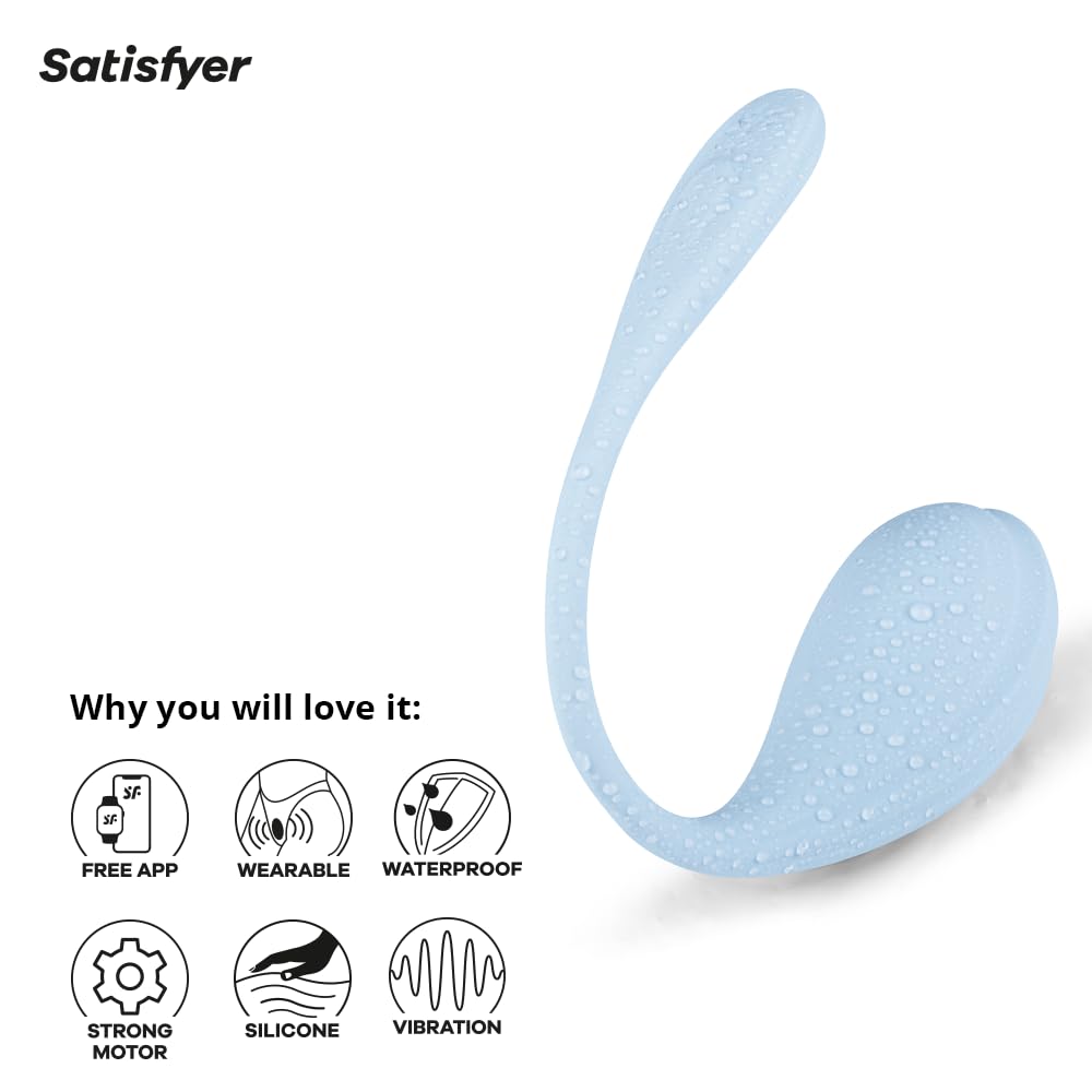 Vibrador Satisfyer Azul Recargable Impermeable Punto G Portable