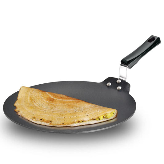 Hawkins Futura - Dosa Tava antiadherente (diámetro 33 cm), grosor 4,88 mm (negro) NDT33