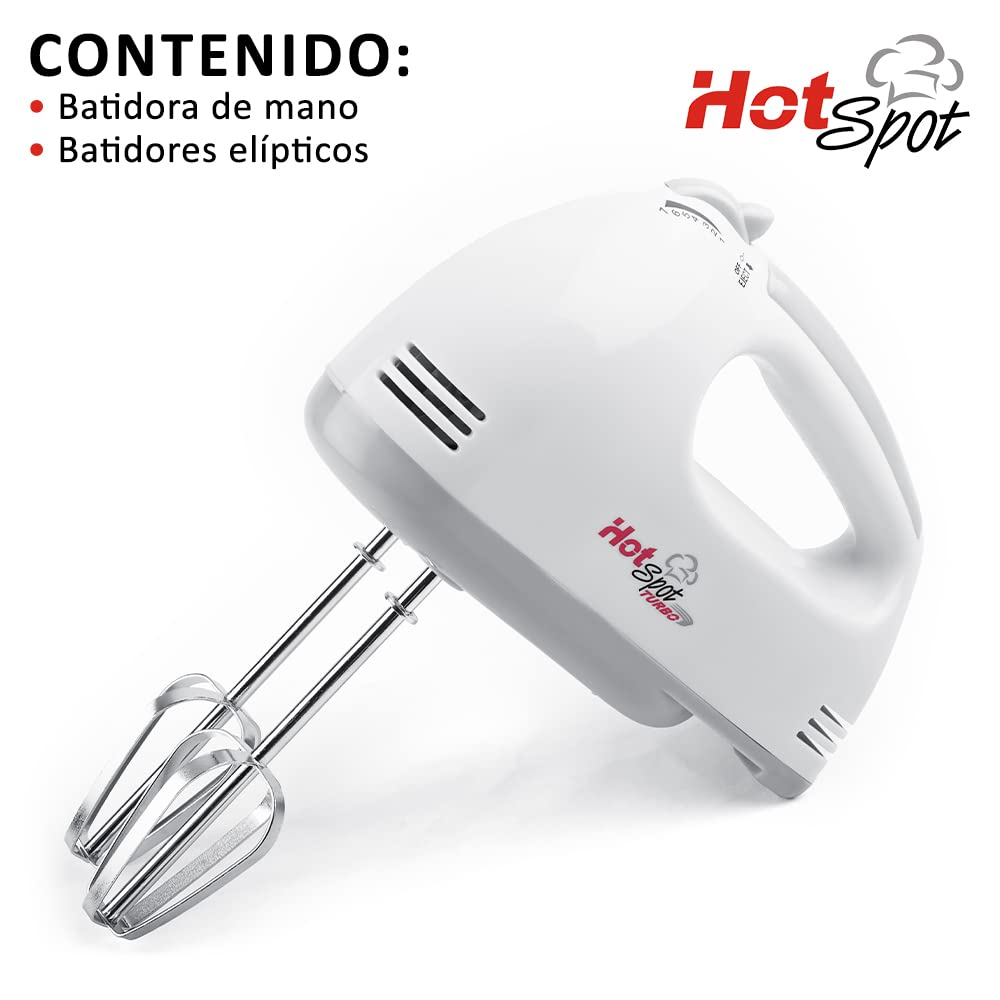 HotSpot Batidora De Mano 7 Velocidades 100 Watts Mezclador Eléctrico Repostería Pasteles Hogar Cocina