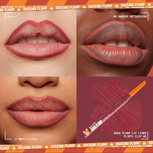 Delineador de Labios Duck Plump de Nyx Professional Makeup, Tono Flirty Flip