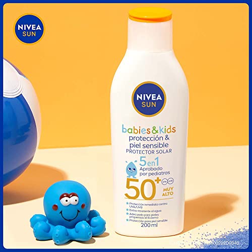 NIVEA SUN KIDS Protector Solar FPS 50+ en Spray Piel Sensible | 200 ml