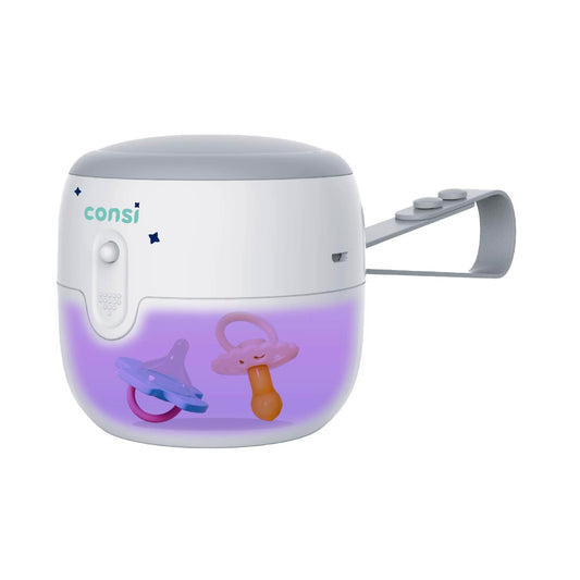 Consi Esterilizador UV Portátil para Accesorios de Bebé (Ideal para Chupones, Mordederas y Juguetes Pequeños) Elimina el 99.9% de Gérmenes en Segundos, Llevalo a Donde Quieras | EUV01