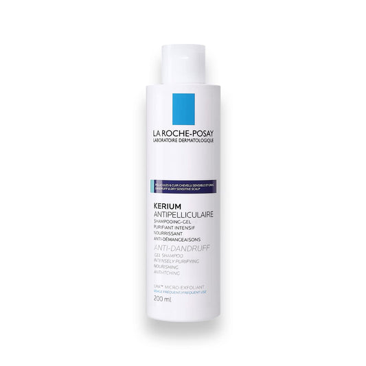 Shampoo La Roche Posay Kerium Caspa Grasa Anti-Caspa para Cuero Cabelludo Sensible