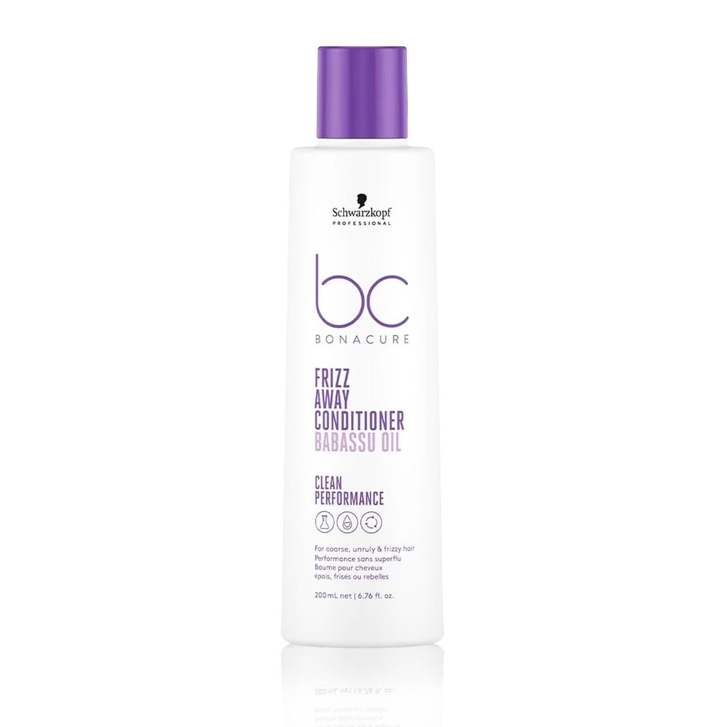 BC Bonacure BONACURE - Frizz Away Acondicionador Aceite de Babasú 200 ml, Desenreda y Controla el Cabello, Control Antiescrespamiento 72 h, Mejora Manejabilidad, Suaviza Superficie Capilar y Aporta Brillo Intenso