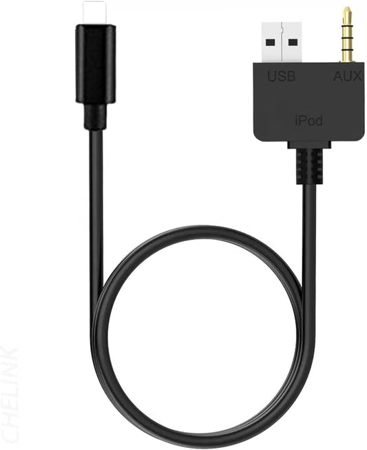 Adaptador de Música USB Aux para Hyundai y KIA Compatible con iP 14 Pro Max, 13, 12, 11, Xs Max, XR 39 Pulgadas