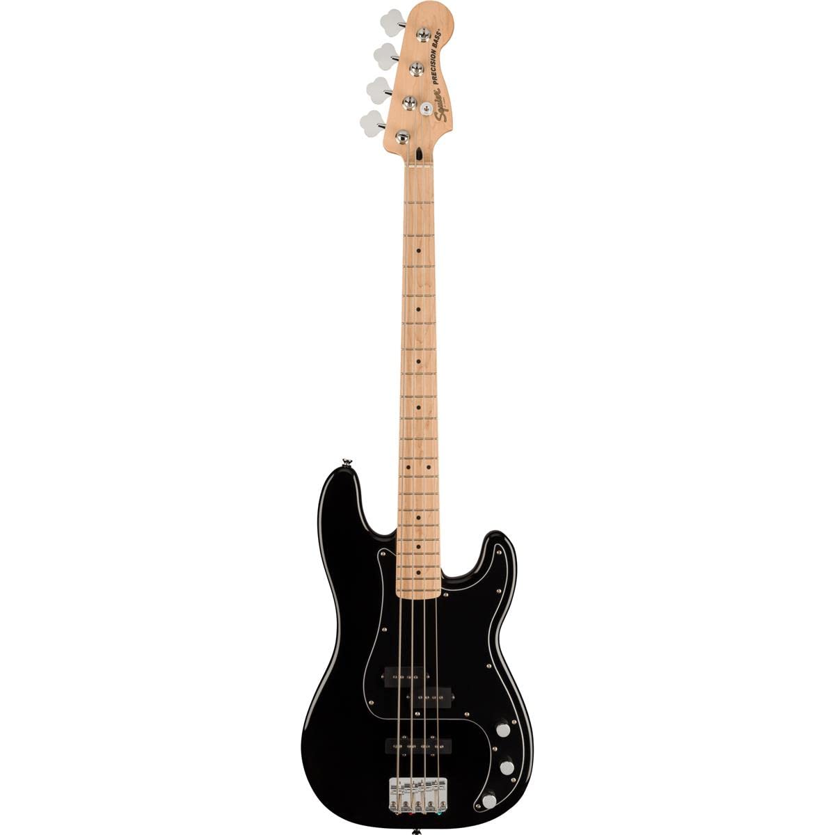 Affinity Series Precision Bass PJ Pack, Maple Fingerboard, Black, Gig Bag, Rumble 15-120V