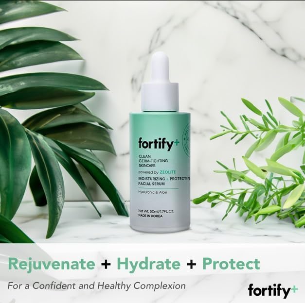 Fortify Skincare Fortify+ Tratamiento facial de bacterias naturales para combatir el cuidado de la piel, hidratante y rejuvenecedor, protege y revive, belleza limpia, fabricado en Corea, 50 ml
