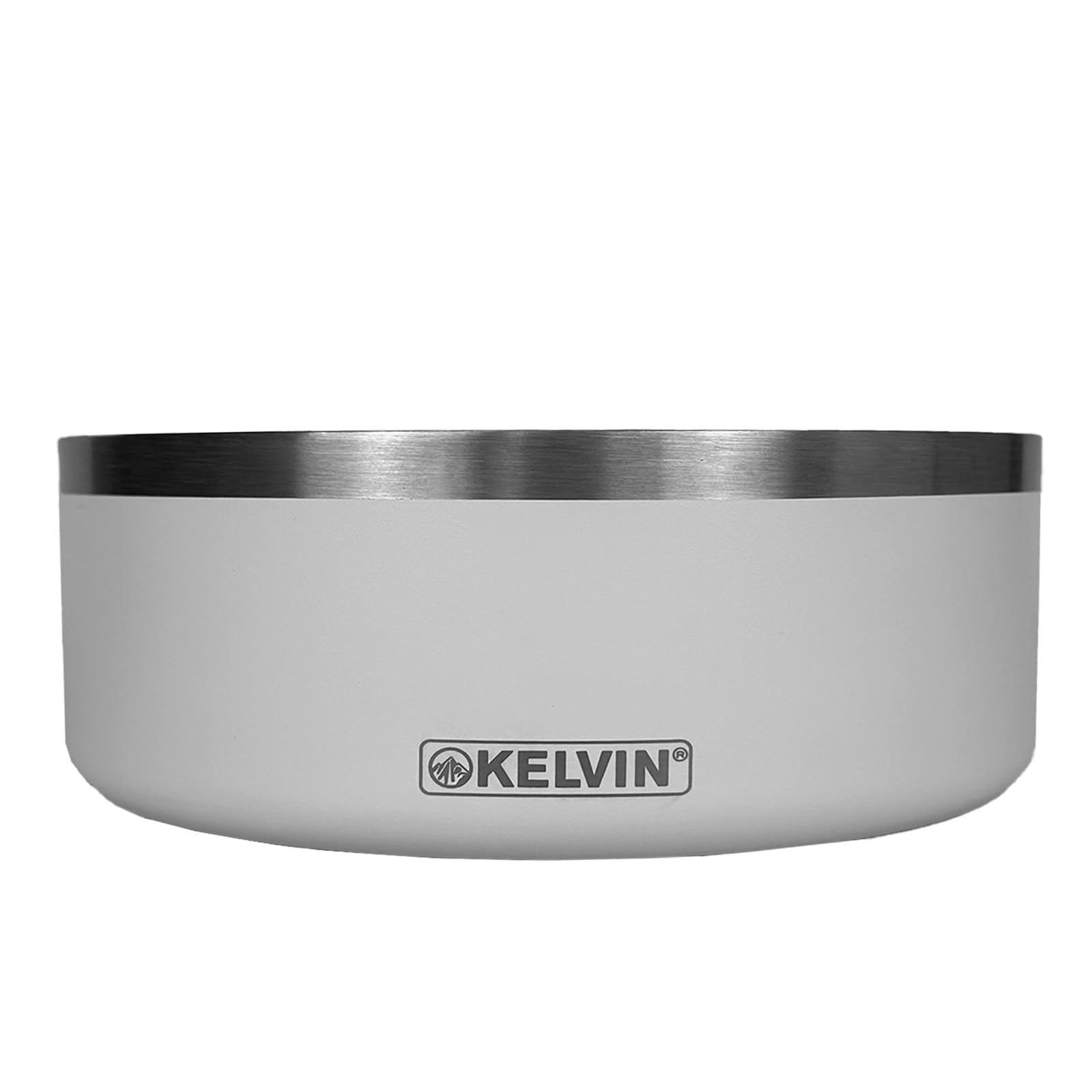 Plato para Mascota Kelvin Blanco Acero Inoxidable 946 ml