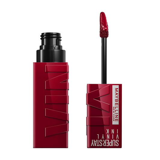 Maybelline Labial líquido brillante de larga duración, Superstay Vinyl Ink tono Royal 55, 4.2ml