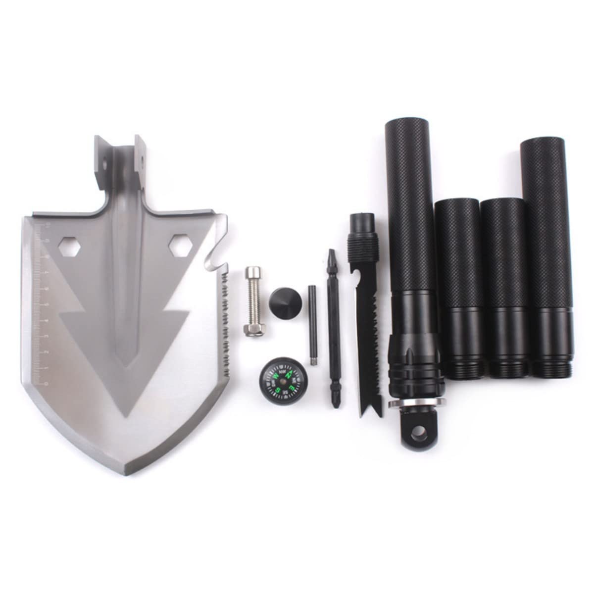 CRSUSUKJ - Pala de supervivencia, pala de campamento, pala de emergencia, herramienta de supervivencia para pala táctica, herramienta de entrenamiento para todoterreno, camping, jardinería, playa,