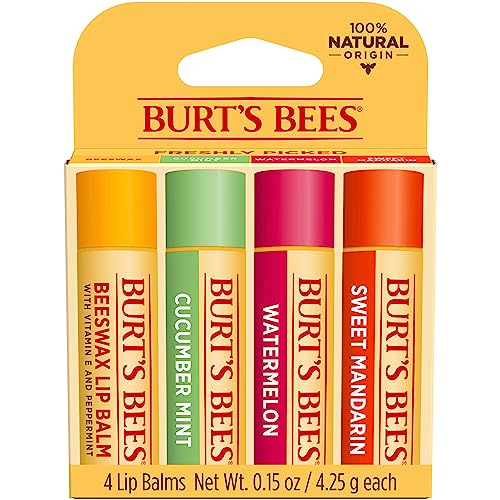 Burt's Bees Kit Freshly Picked Lip Balm 4 unidades