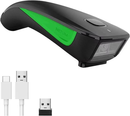 NETUM - Mini escáner de código de barras 1D con Bluetooth, 3 en 1, portátil, automático, USB, inalámbrico, CCD, escaneado de código de barras, compatible con escaneado de visualización, para tabletas,