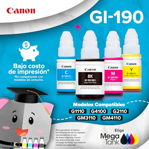 Canon Impresora Multifuncional Wi-Fi G4110 de Tanque de tintas con ADF y Fax