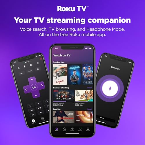 Hisense 32 Pulgadas Clase A4 Series HD 720p Smart Roku TV con compatibilidad Alexa (32A4HNR) - Dolby Audio, diseño de Bisel Delgado