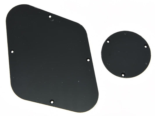 KAISH - Placa de control trasera LP de 1 capa, color negro sólido, para Epi Les Paul