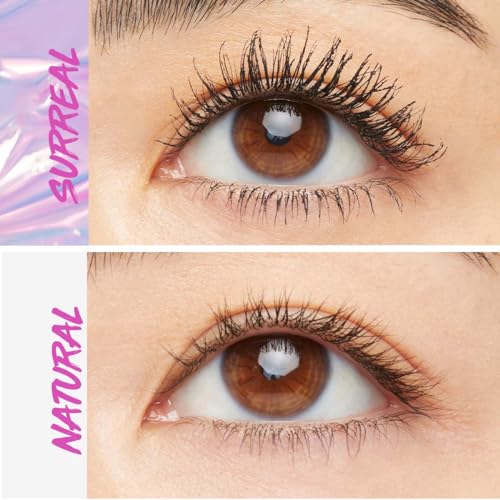 Maybelline The Falsies Surreal Extensions - Máscara de pestañas lavable, voluminizadora, alargamiento, maquillaje muy negro, 1 unidad