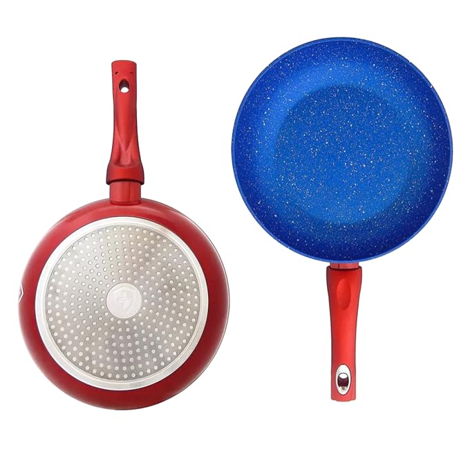 Bateria De Cocina 7pz Swiss Silver Triple Capa Antiadherente Ceramica Marmol SSBAT7A