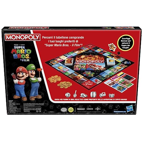 Juego de Mesa Monopoly Super Mario Bros Token Bowser para Fans