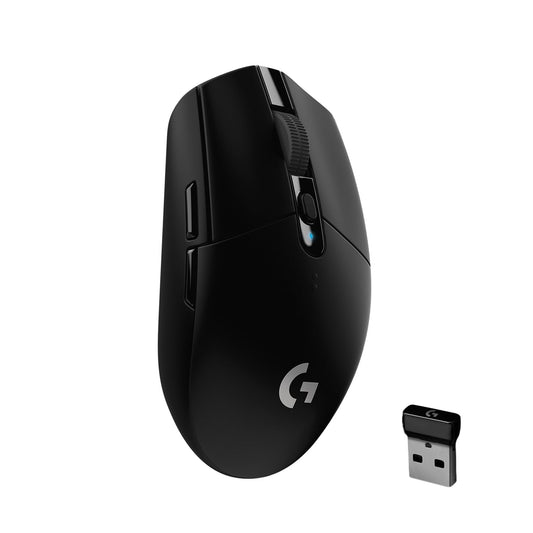 Logitech G305 LIGHTSPEED Mouse Gaming Inalámbrico, Sensor HERO 12K, 12,000 DPI, Batería de 250h, 6 Botones Programables, Memoría Integrada, PC/Mac - Negro