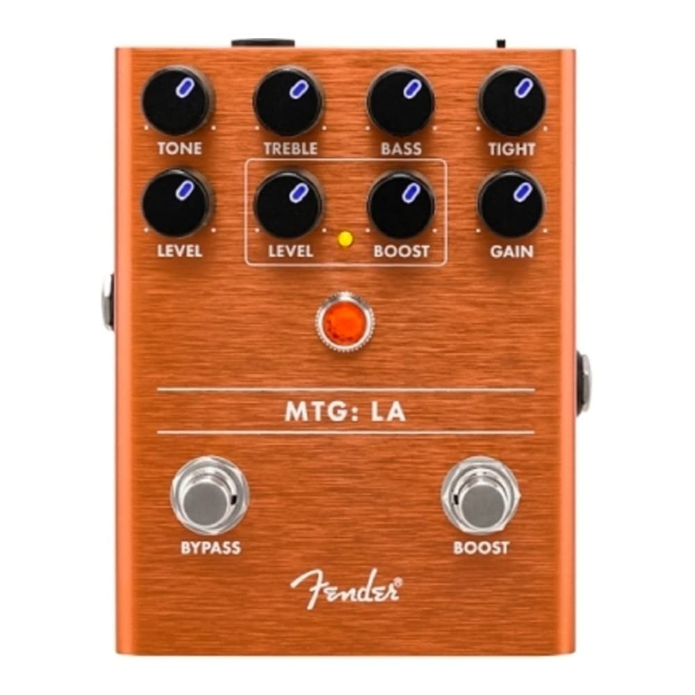 Fender MTG: LA - Pedal de distorsión de tubo, accesorios de guitarra