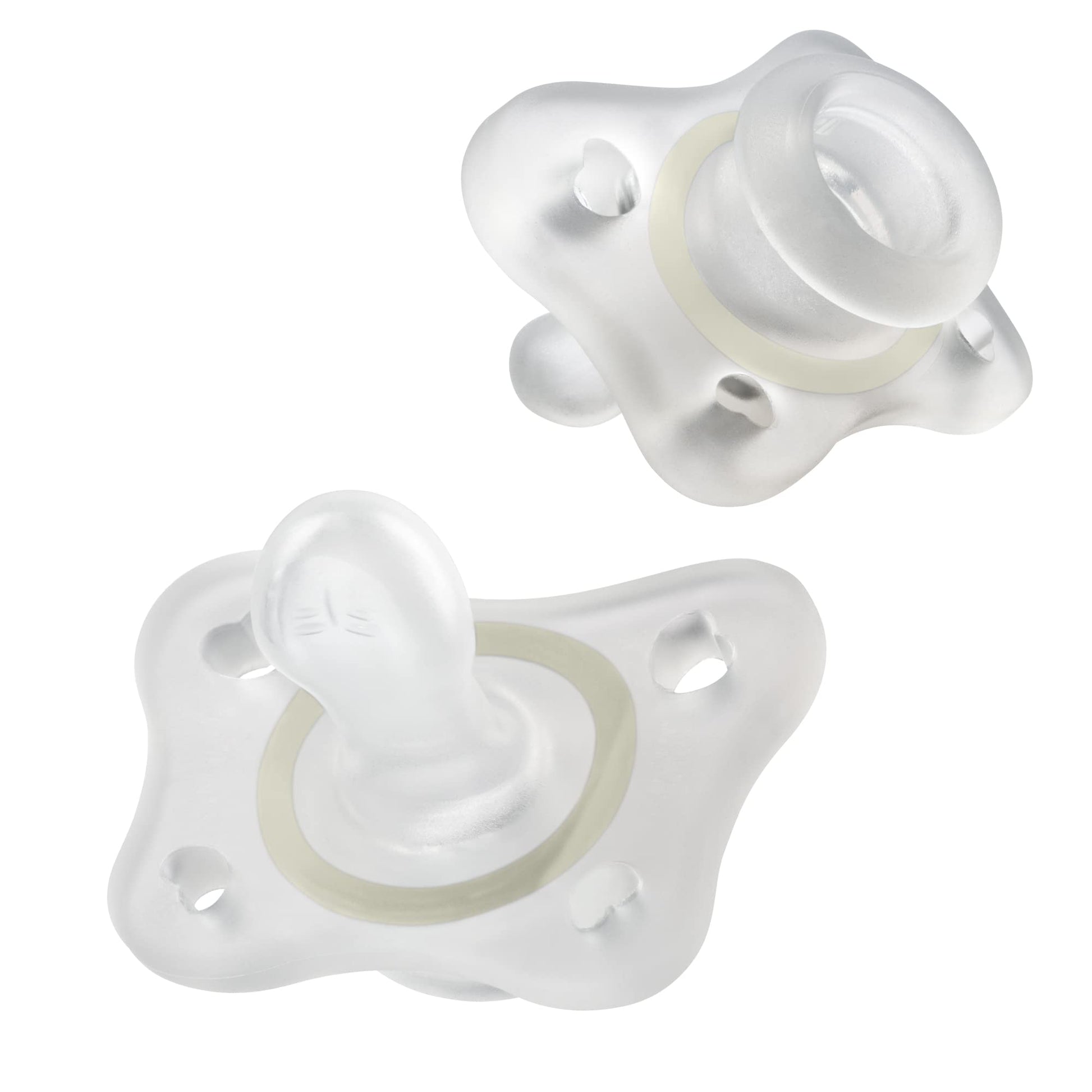 Chicco PhysioForma - Chupete de silicona para bebés de 2 a 6 m, sin BPA, 2 unidades en estuche de esterilización