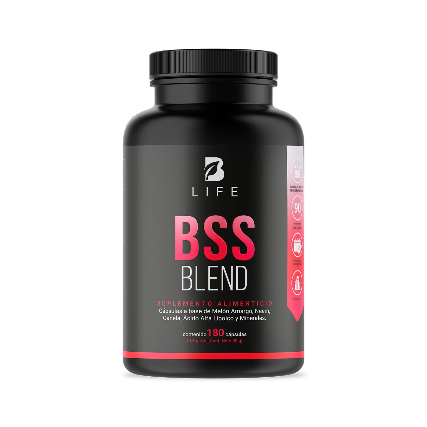 Cápsulas Naturales BSS B Life Melón Amargo Neem Canela 500 mg