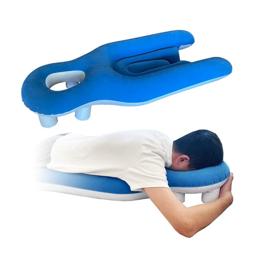 Almohada Facial ZNALDP Blanca con Diseño de Dona para Recuperación de Vitrectomía