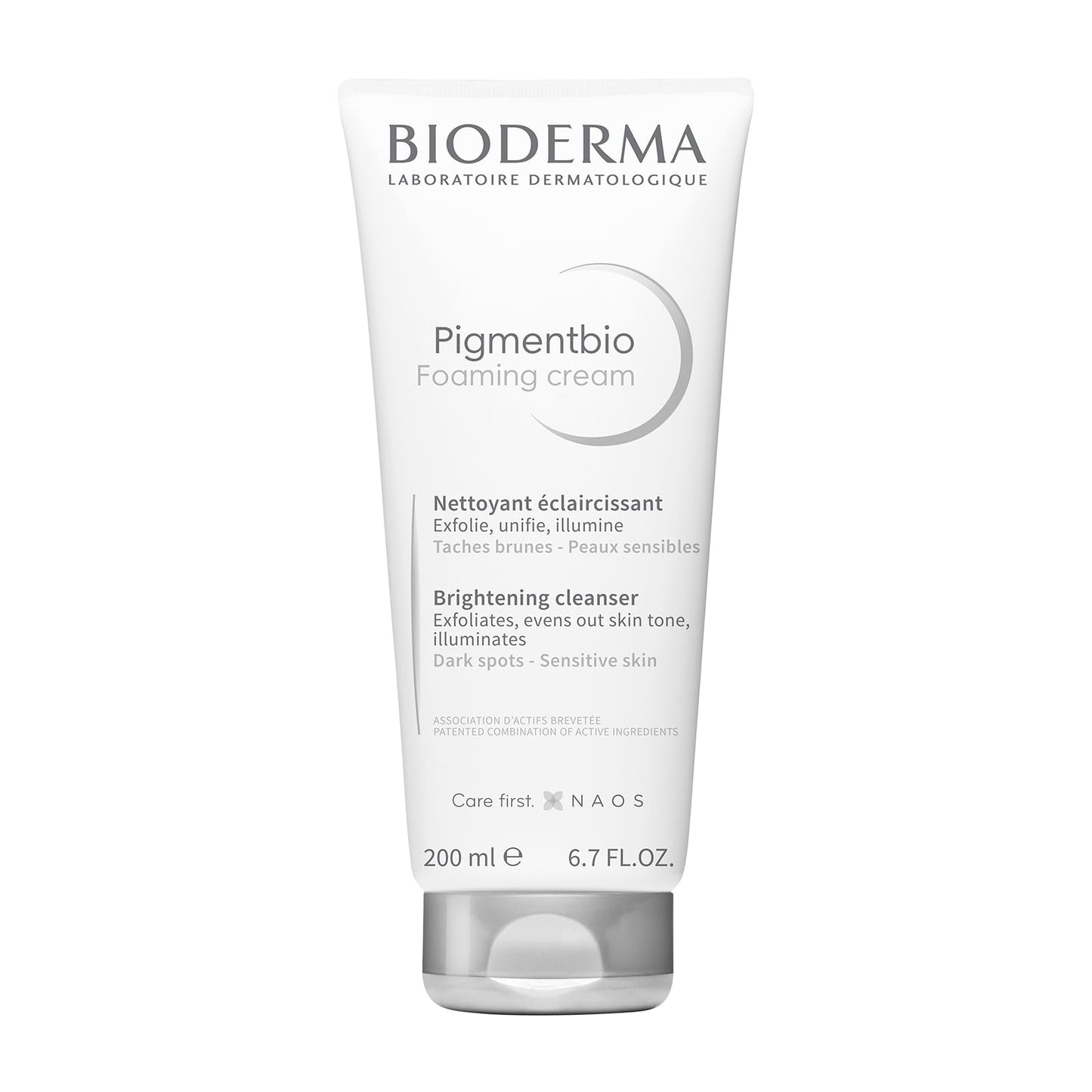 BIODERMA, Limpiador Exfoliante, Pigmentbio Foaming Cream, Jabón en Crema Exfoliante para Rostro, 200ML