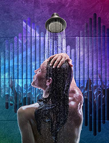 Kohler Moxie - Altavoz inalámbrico Bluetooth impermeable, 1.75 gpm, níquel cepillado