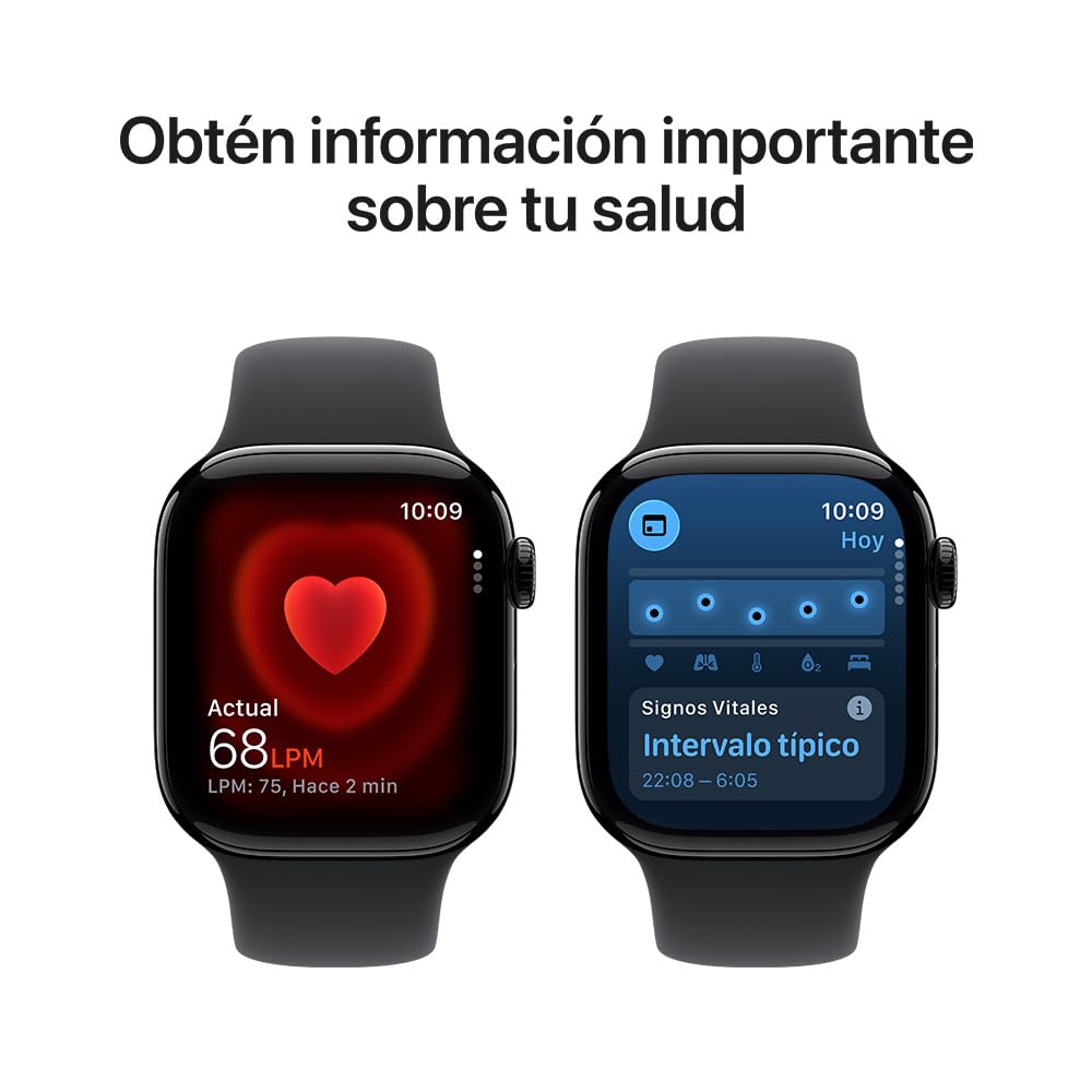 Reloj Apple Watch Series 11 GPS Aluminio Negro Azabache 42 mm Correa Deportiva Negra S/M