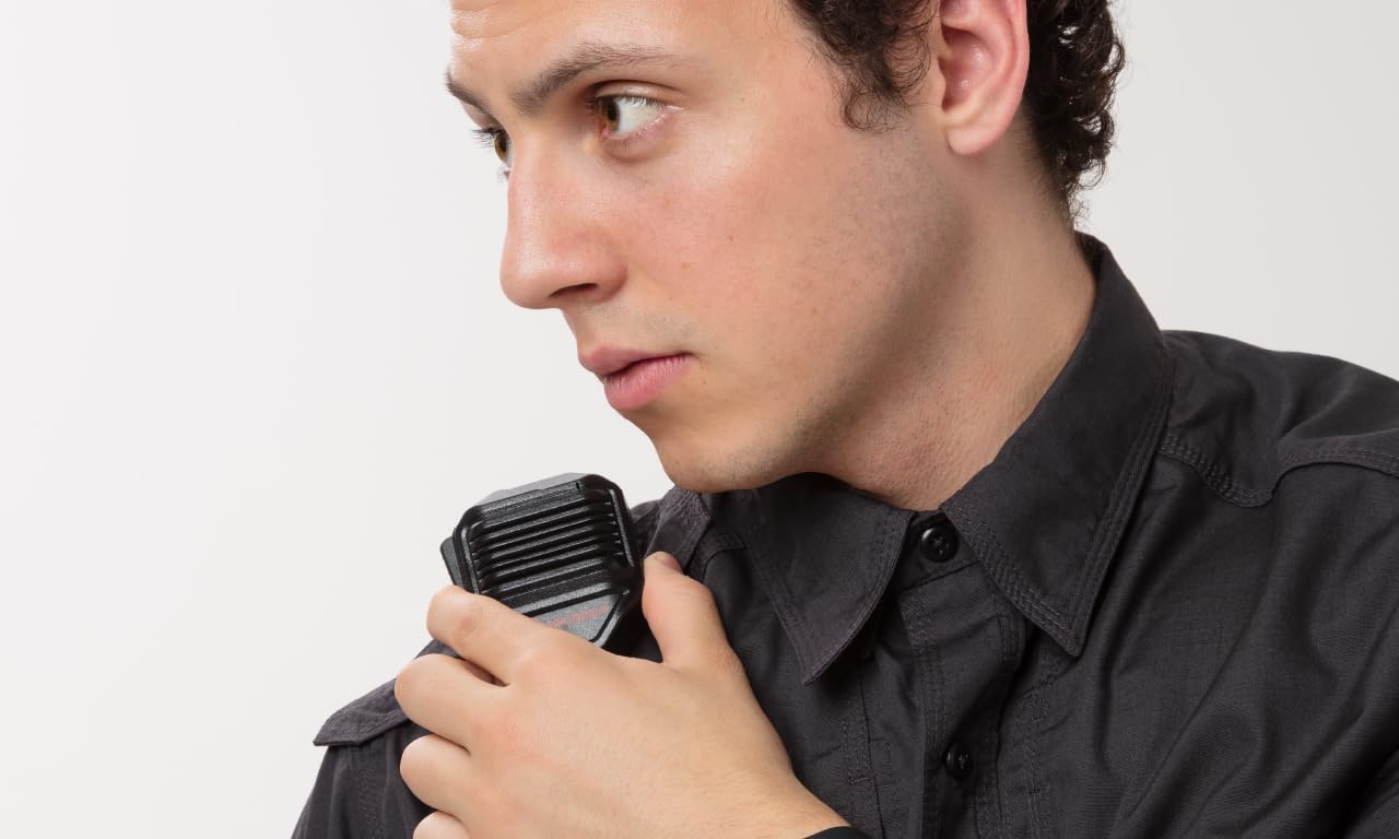 Micrófono de Altavoz EarHugger HD iCOM para Radio Comunicación