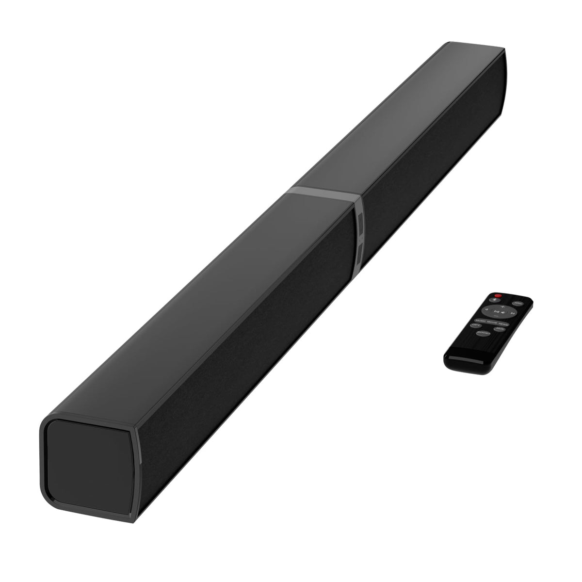 Barra de Sonido MZEIBO Negra Desmontable de 80 W con Graves Potentes para Smart TV