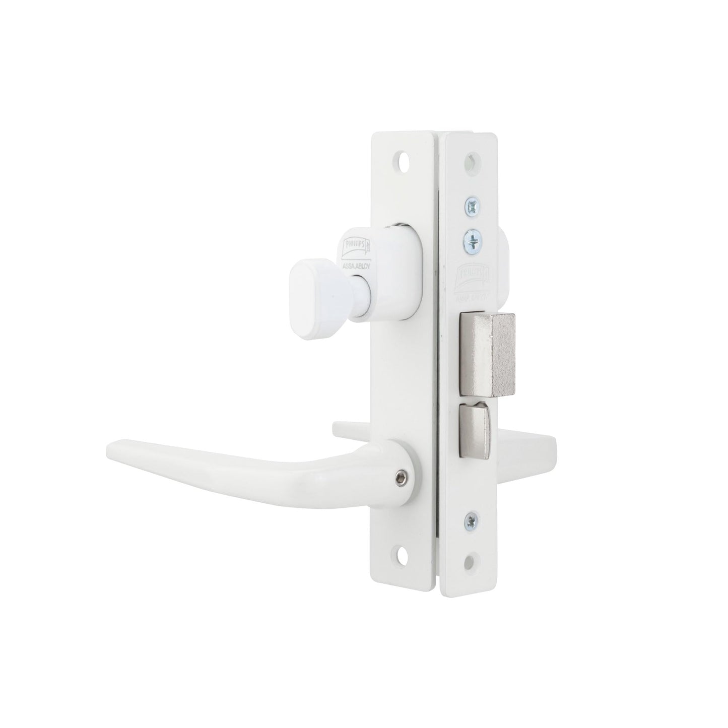 Cerradura Phillips Slim 549MC Aluminio Manija Delgada