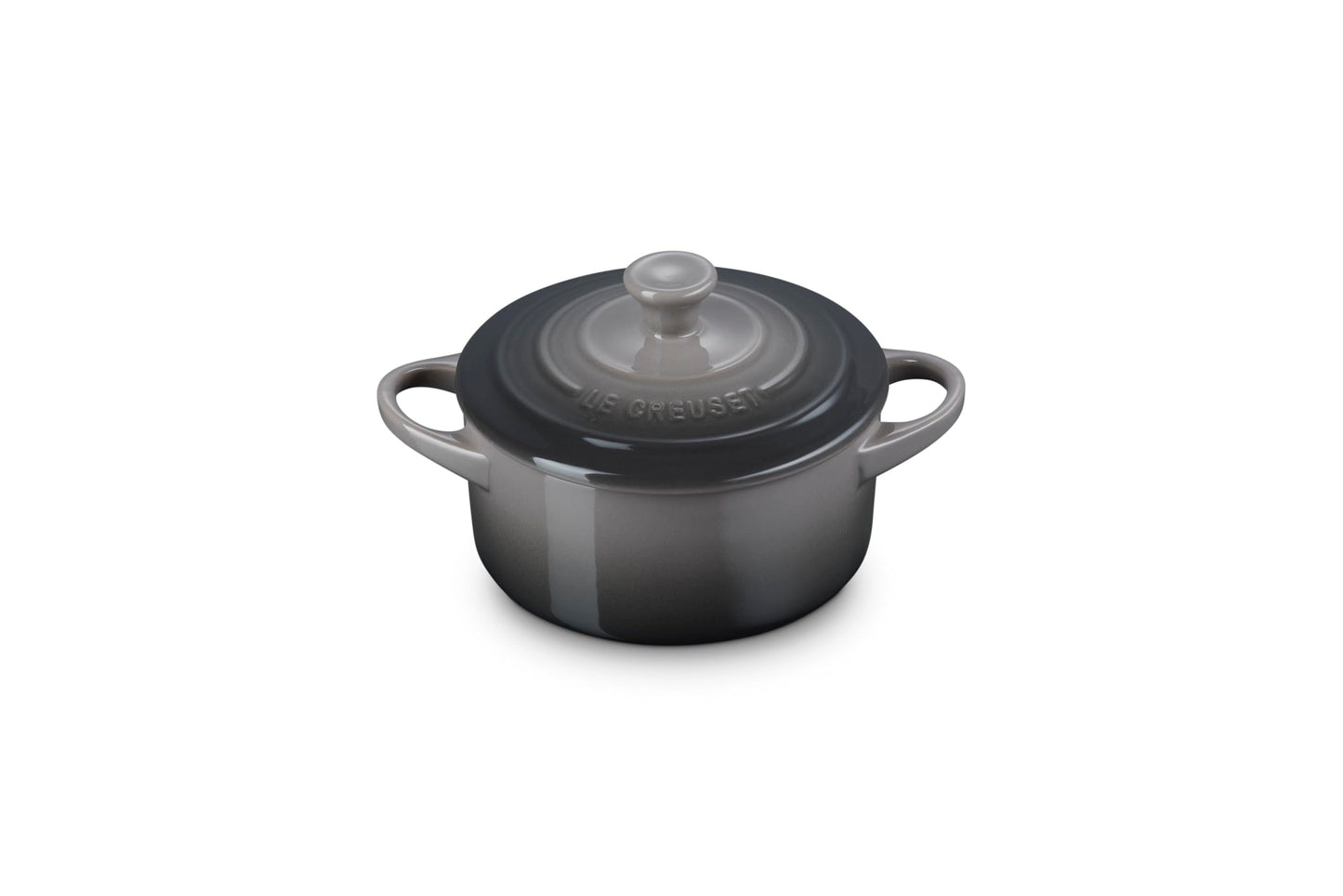 Le Creuset Mini Cocotte redondo de gres, 14 onzas, Oyster