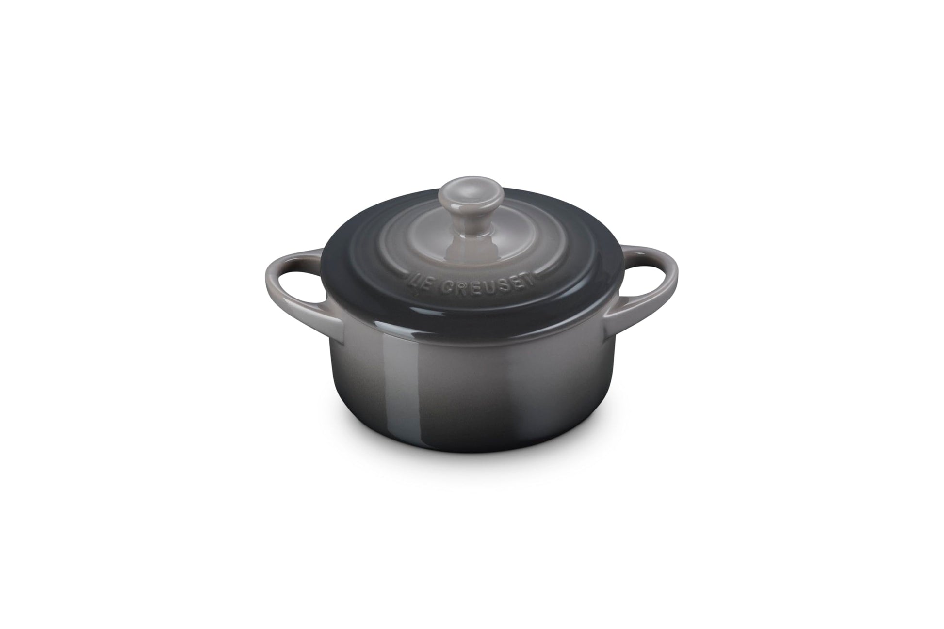 Le Creuset Mini Cocotte redondo de gres, 14 onzas, Oyster