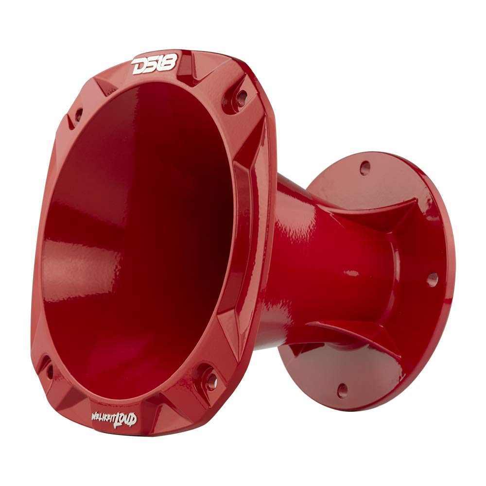 Bocina de Aluminio DS18 Rojo 100° Corta