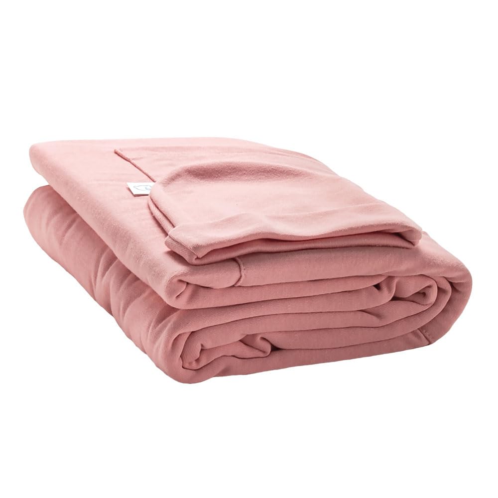Baby Mink Fular Portabebé para Recién Nacido, Rebozo Ergonómico Suave para Cargar Bebé (Rosa Blossom)