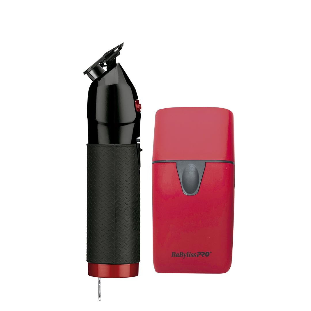 COMBO TRIMMER FX+ Y SHAVER UV NEGRO/ROJO