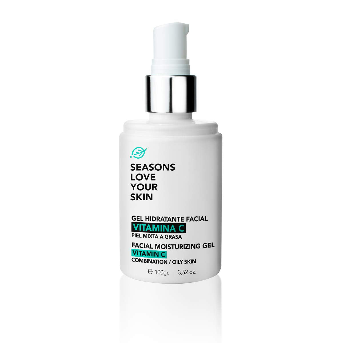Seasons Love Your Skin Gel Hidratante Facial Ultraligero de Rápida Absorción Enriquecido con Vitamina C para Controlar el Exceso de Grasa para Piel Mixta a Grasa 100 ml