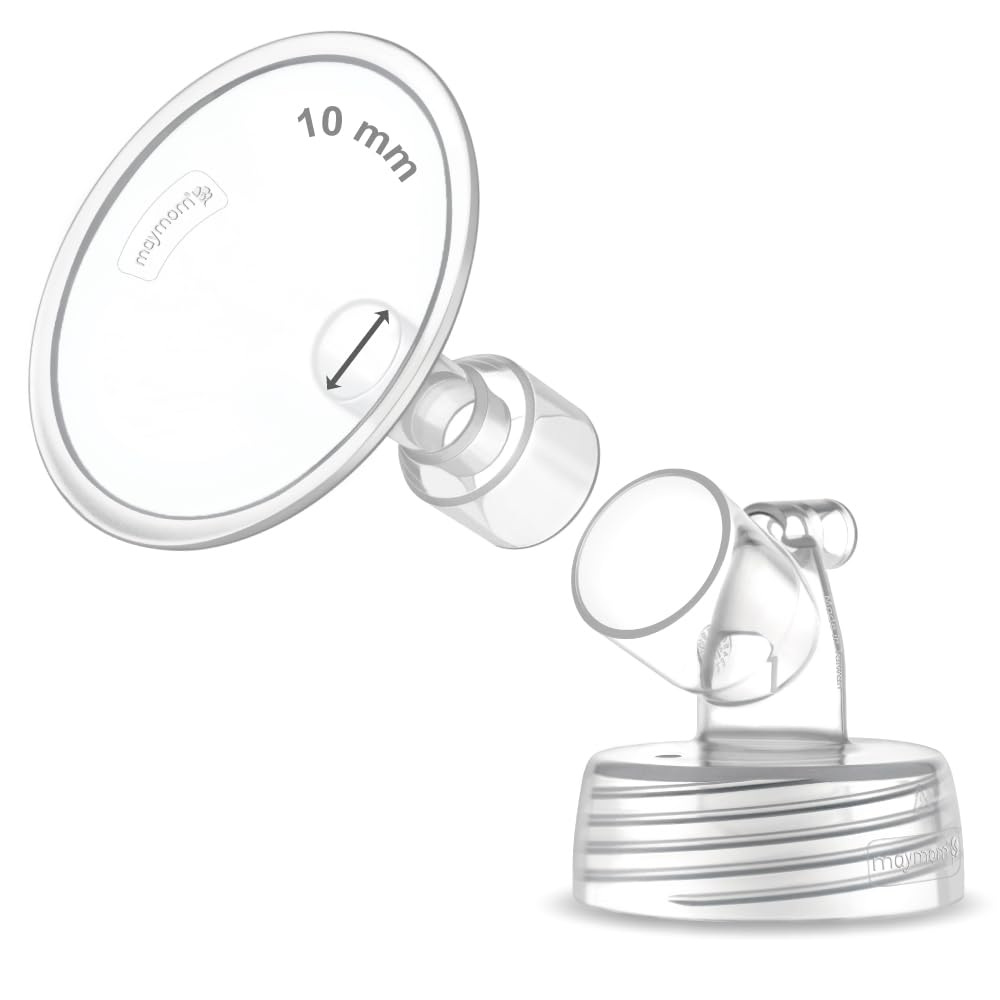 1X Pieza de Bomba de Dos Piezas de Boca Ancha Maymom 10 mm para Bombas Spectra S1/S2; Incluye Embudos de Boca Ancha; NO Embudo Original Spectra