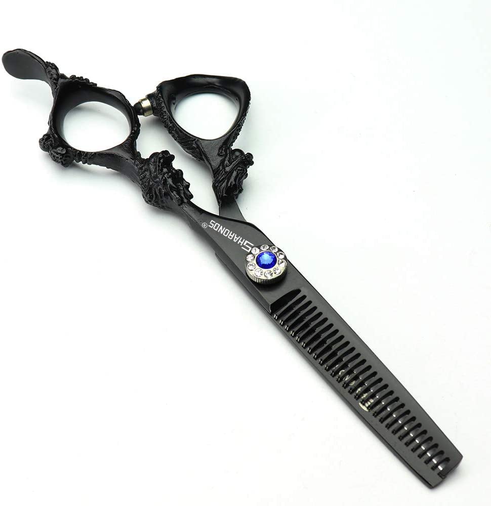 professional hairdressing scissors, Japanese hair scissors, hairdresser cutting scissors and scissors set â?¦ (6'' black set)