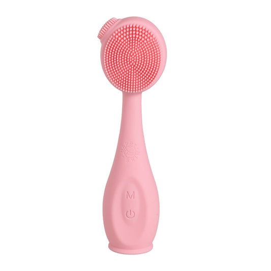 Cepillo Facial Happy Skin Rosa Vibraciones Sónicas Piedra Jade Resistente al Agua