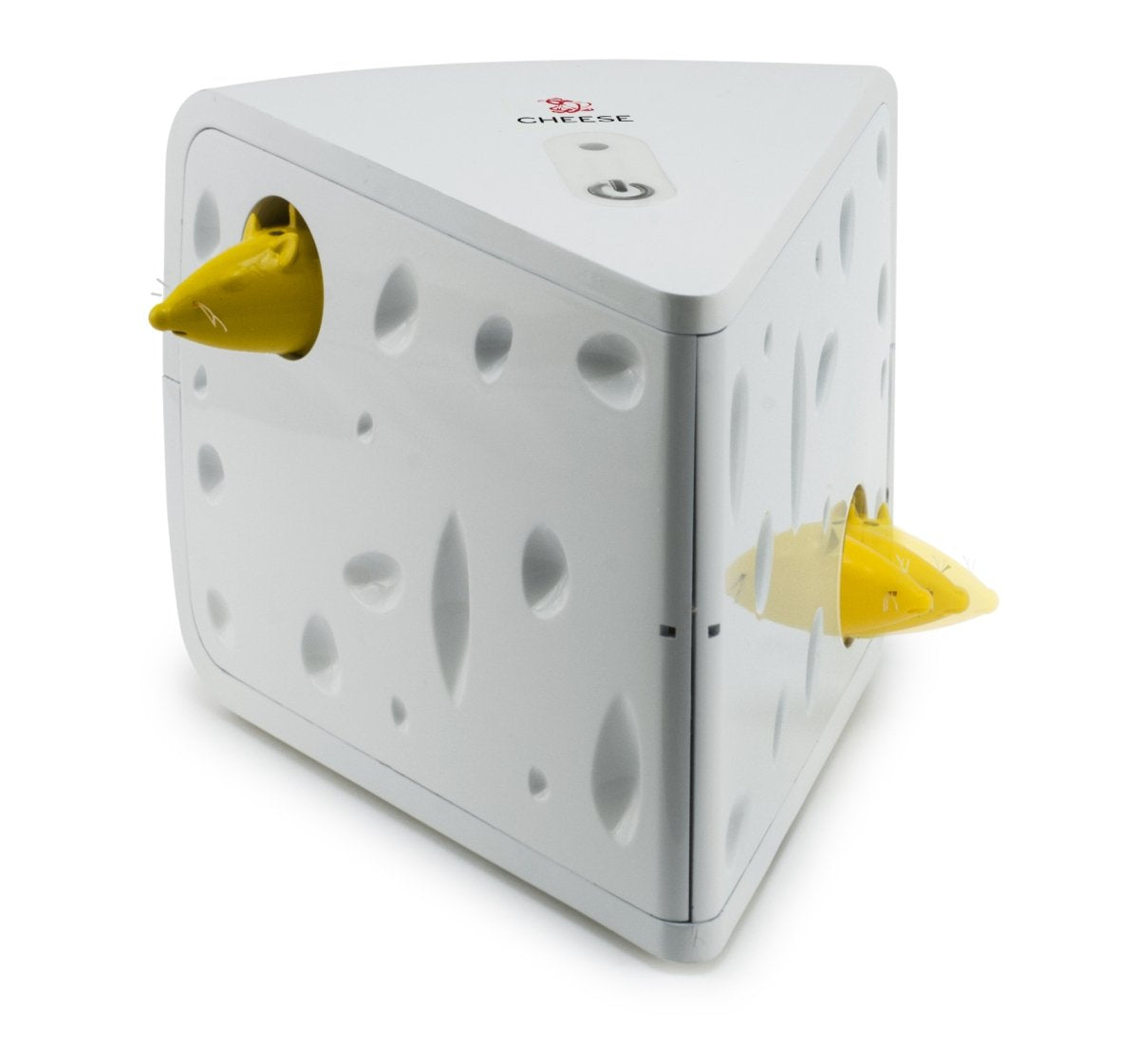 Juguete Automático PetSafe Blanco Amarillo con Ratón Electrónico Interactivo para Gatos
