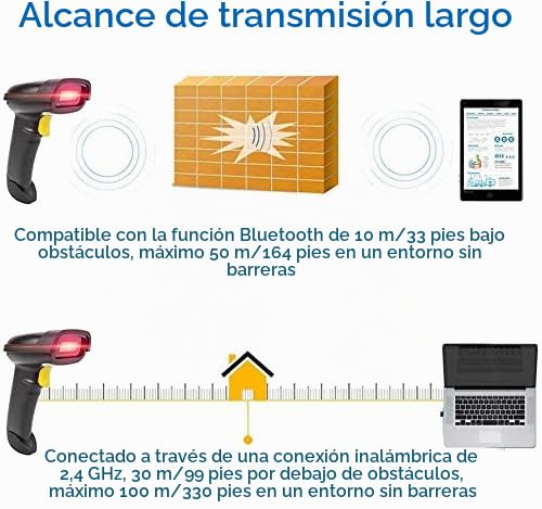 Lector Códigos QR 2D NETUM Inalámbrico Bluetooth