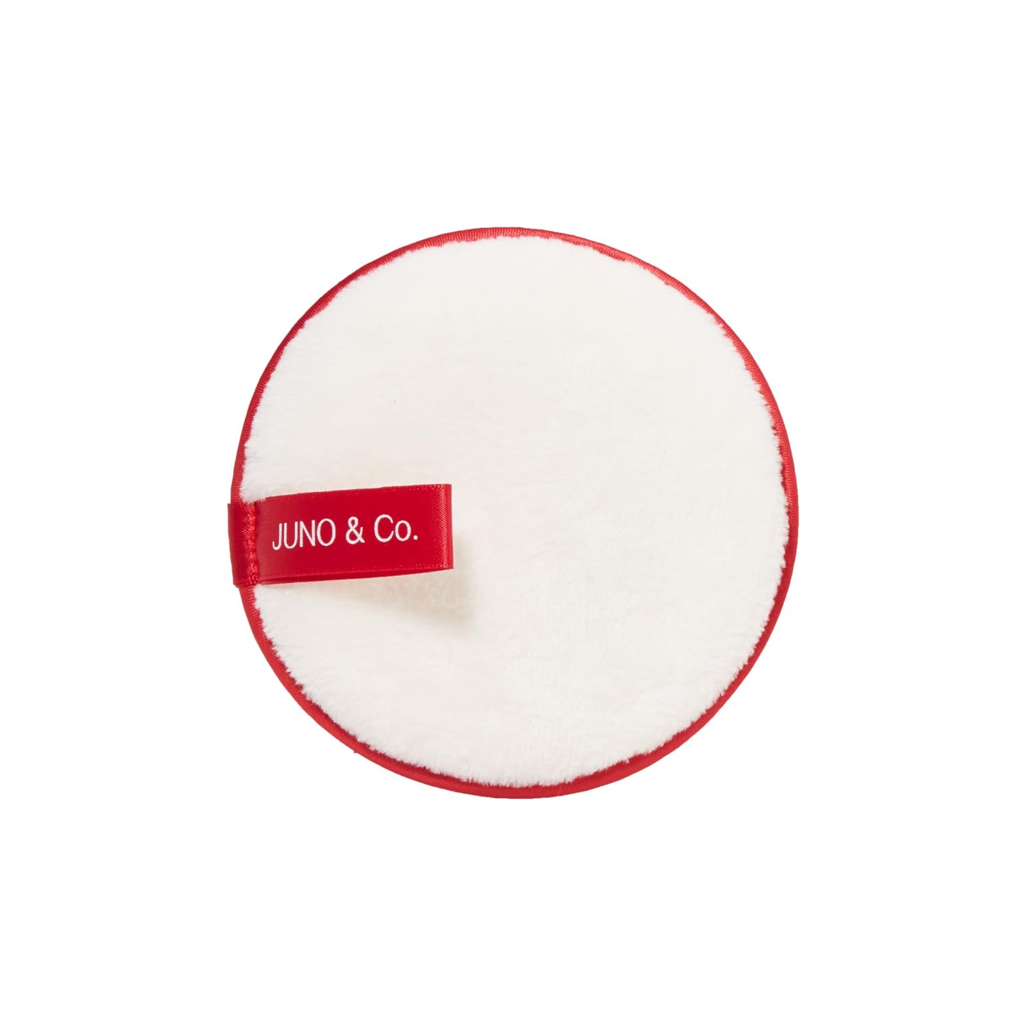 JUNO & Co. Almohadilla Desmaquillante Reutilizable, Almohadilla Limpiadora Facial Lavable Rojo