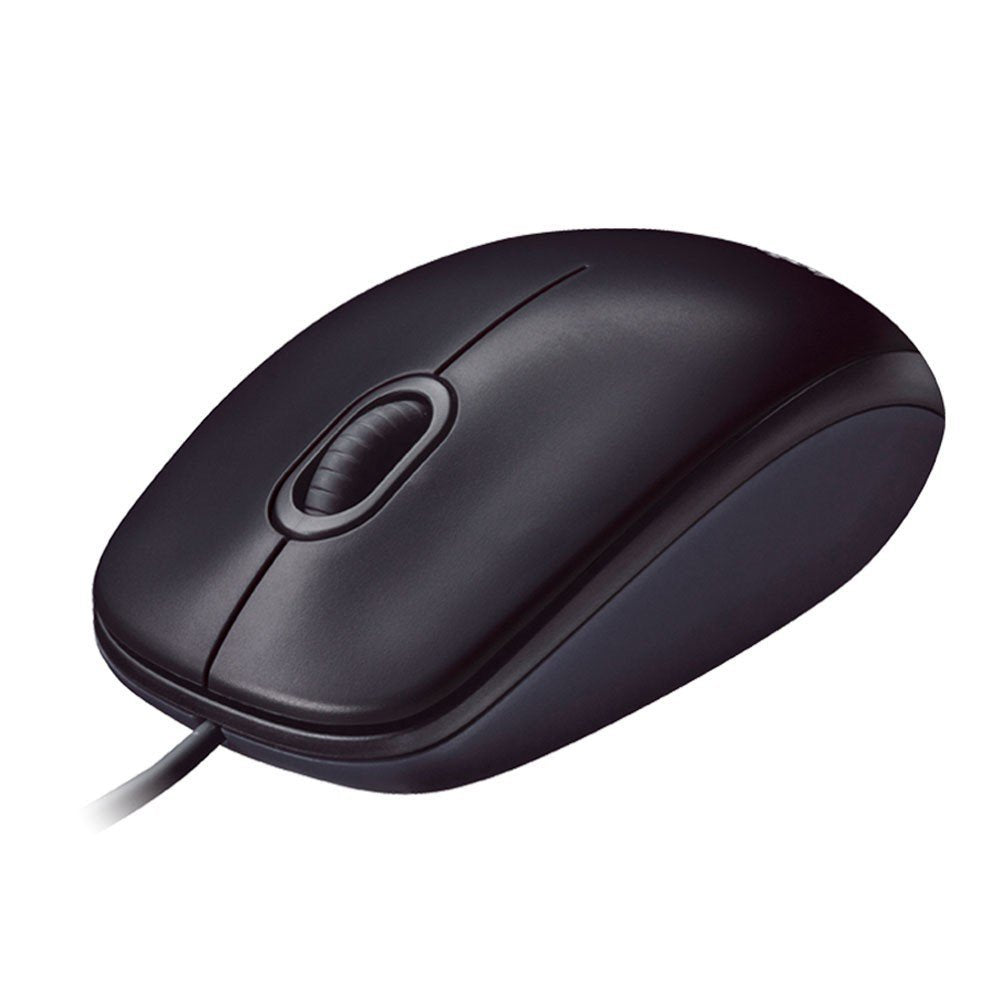 Logitech M90 Mouse con Cable USB, 3 Botones, Seguimiento Óptico, 1000 DPI, Ambidiestro, Compatible con PC, Mac, Laptop - Negro