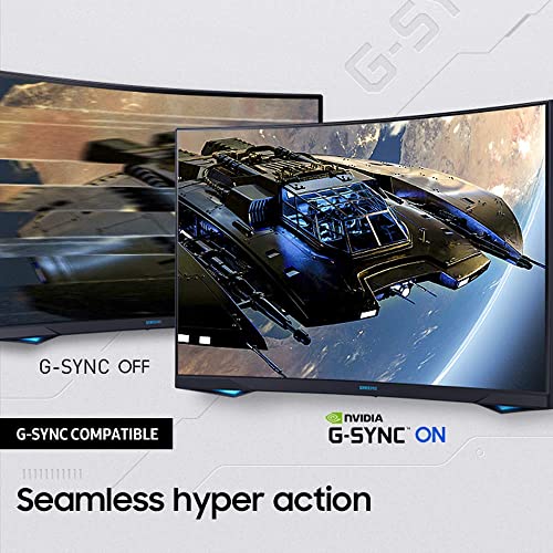 Monitor Curvado SAMSUNG Odyssey G7 Series WQHD Juegos 240 Hz 1 ms HDMI G-Sync FreeSync Premium Pro