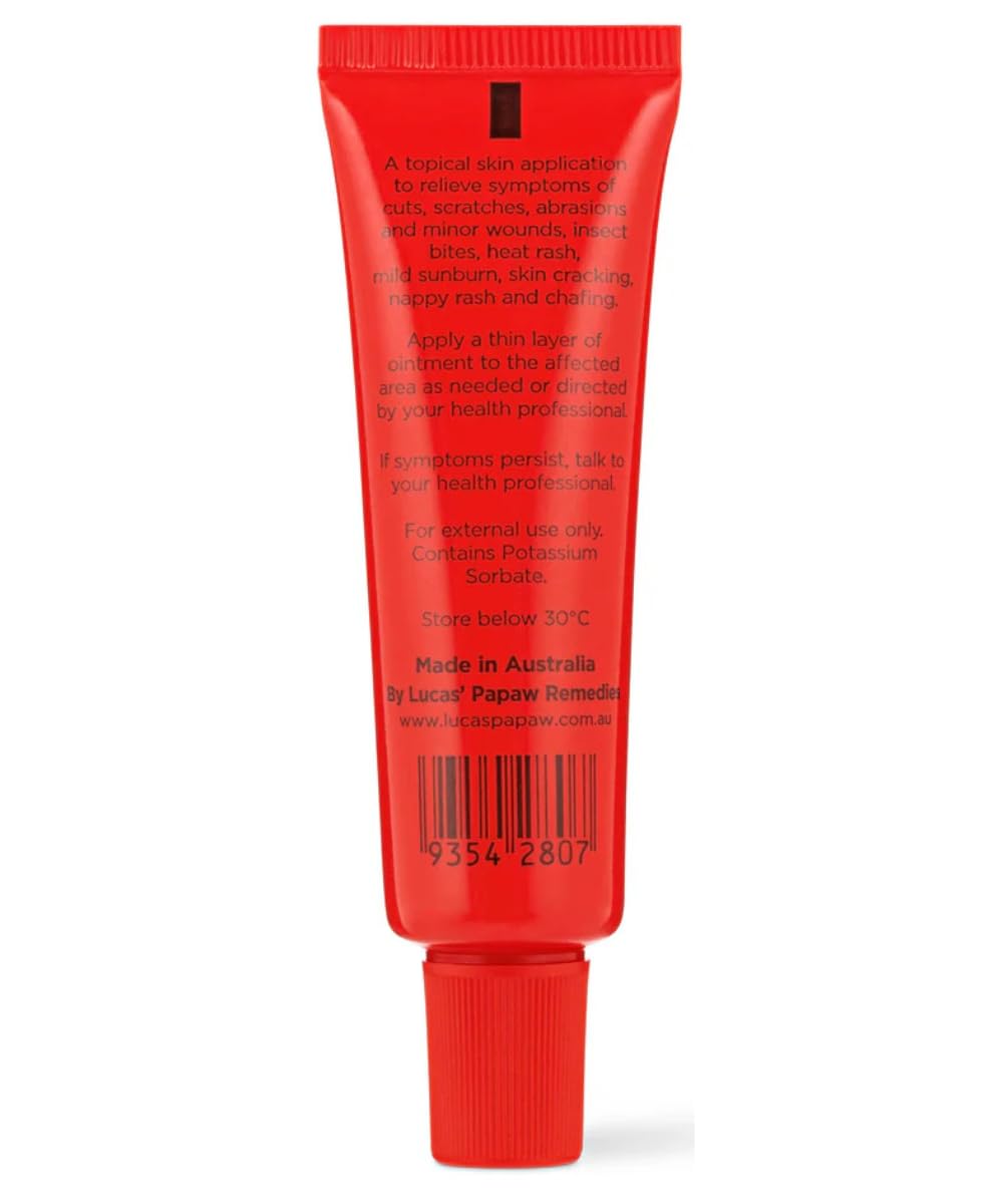 Lucas Papaw Ointment 15g Tube with lip applicator - TWIN Pack for value by Lucas Remedies